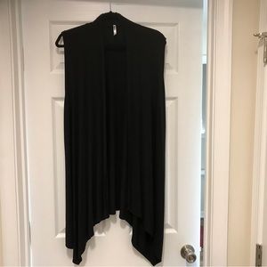 Black Sleeveless cardigan